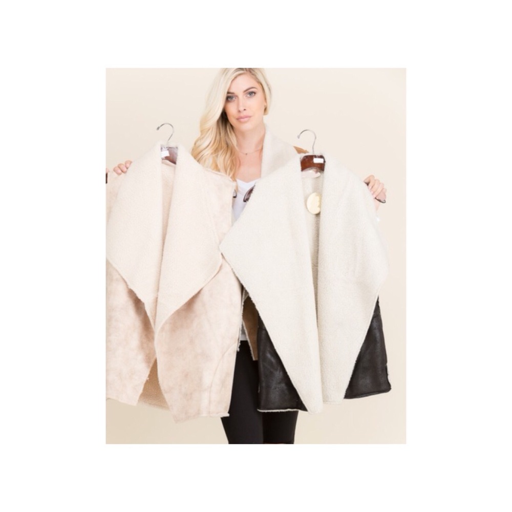 NWT! Faux shearling vest